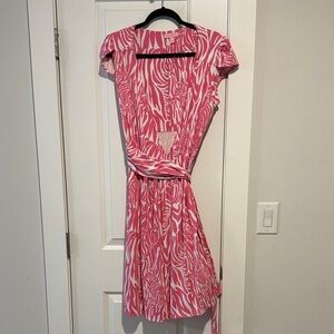 Lilly Pulitzer Vintage Wrap dress in pink zebra